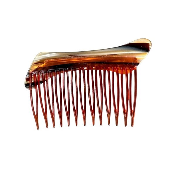 VTG Cellulose Tortoise Shell Side Hair Comb Plastic Made in USA 3 1/4” GUC - Picture 3 of 10